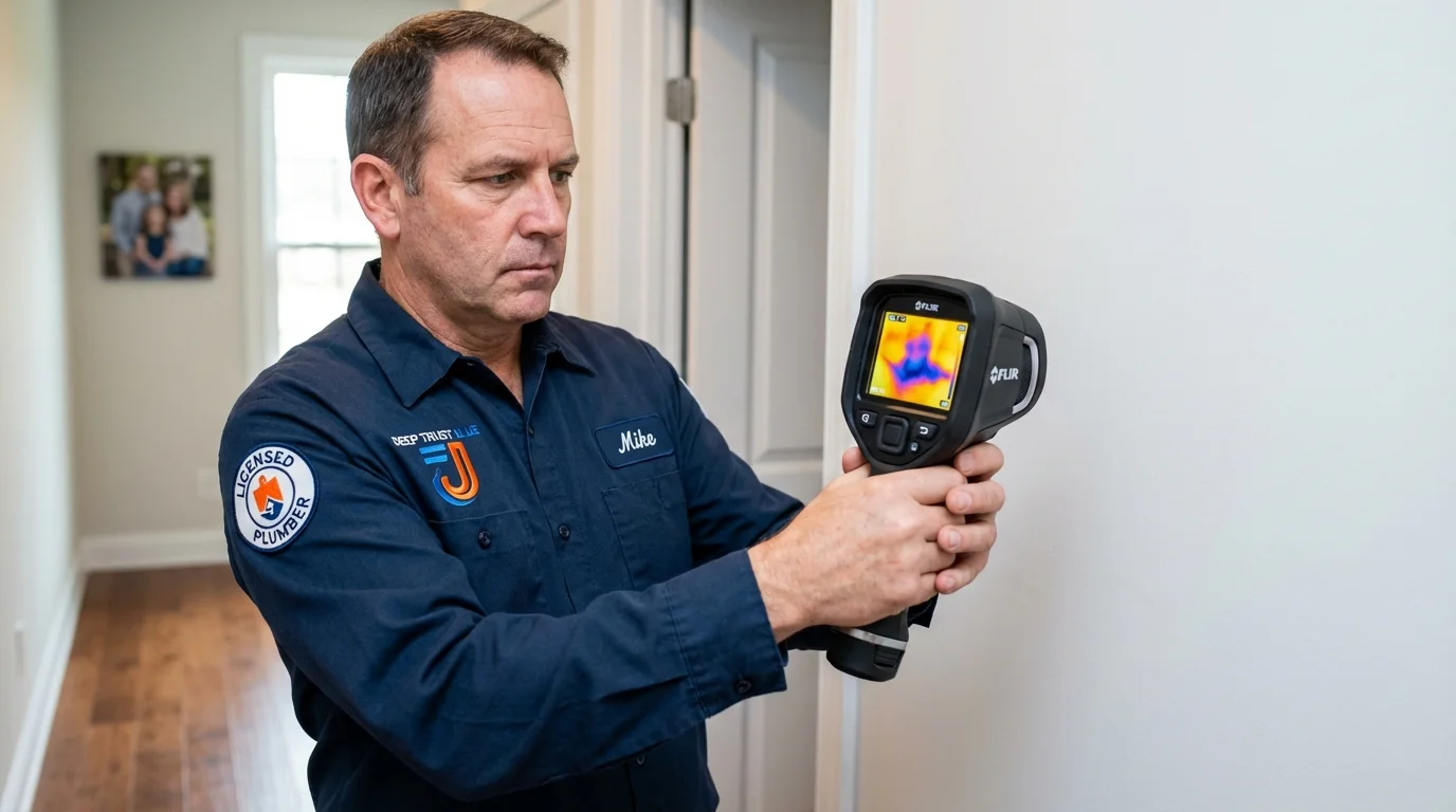 Thermal imaging leak detection by Johns Plumbing LLC in Toughkenamon